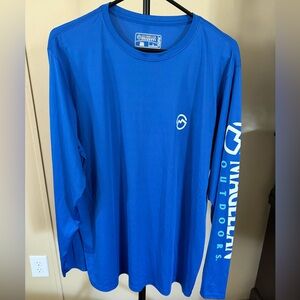 Magellan Outdoors Long Sleeve Fishing Performance Tee Size Large